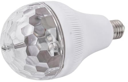 UKCOCO Rotierende Rgb Discokugel Glühbirne Mit Stroboskop Effekt Bunte Drehbare Party Lampe Aus Kunststoff Dekoratives Discolicht Für Karaoke Und Clubbeleuchtung