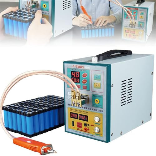 Pulse Spot Welder Battery Welding Machine with Welder Pen and Foot Pedal, Portable Handheld Spot Welder Handheld for 4 Rows of 18650 Batteries