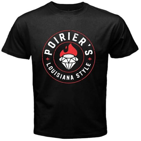 KOMYLA Evident Cassius Dustin Poirier Louisana Style Hot Sauce Logo Men's Black T Shirt Black 3XL