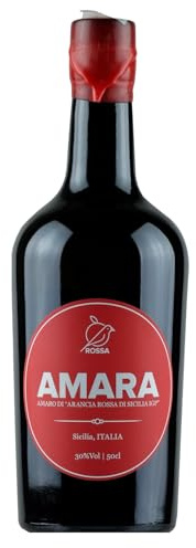 Amara Amaro di Arancia Rossa di Sicilia IGP, Liquore Italiano, 30% Vol, 70cl