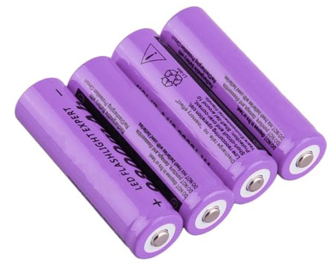 DUBEI 3.7V 9800Mah Batería Recargable De Iones De Litio De Alta Capacidad, Adecuado para Luces Solares, Linternas, Controles Remotos, Ratones, 4 Piezas