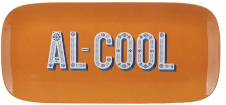 Vassoio melammina 37,5x17,5 cm arancione Maiolika