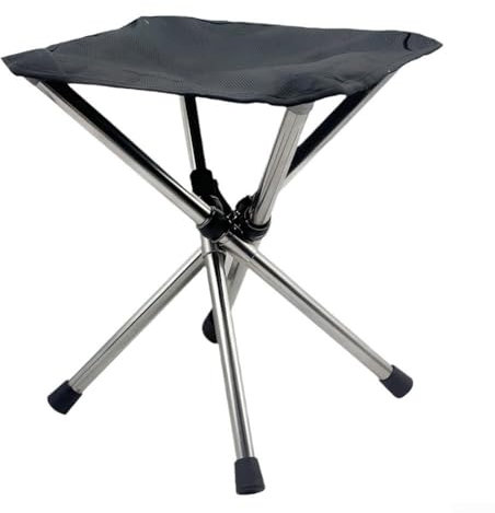 Tragbarer Teleskop-Klapphocker, leicht, kompakt, für Reisen, Camping, Angeln, Wandern, Outdoor-Aktivitäten, 125 kg Kapazität