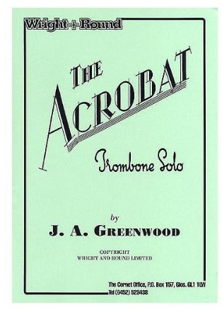 The Acrobat Trombone Solo (Bass & Treble Clef with Piano)