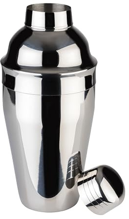 APS 36010 Batidor CLASSIC, Ø 8,5 cm, altura 20 cm, 0,5 litros, acero inoxidable, pulido a espejo, incluye: vaso de acero inoxidable, colador, tapa