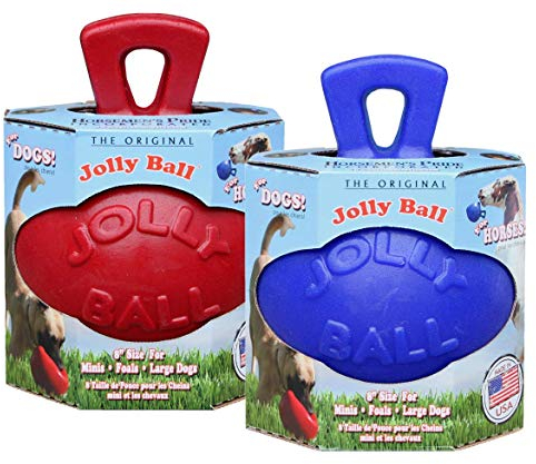 Horsemens Pride Inc. Jolly Haustiere Dual-Jolly Ball - 8 Blue - Blau Clear, Unisex, HMP0045