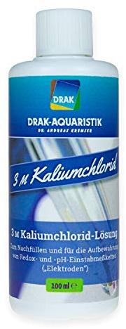 DRAK-Aquaristik Kaliumchloridlösung für Redox- und -pH-Einstabmeßketten 3 Molar 100 ml