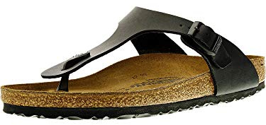 Birkenstock Damen Gizeh Zehentrenner, Schwarz (Black), 41 EU