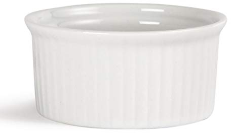 Olympia Whiteware Ramekins 70mm Porcelain Dishes Bakeware Restaurant 12pc