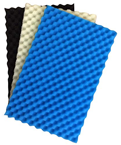Finest-Filters Pond Foam Filter Media Pack (Set of 3) 25 x 18 Coarse, Medium and Fine.