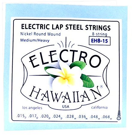 Asher Electro Hawaiian Lap Steel Strings Single Set for 8-String