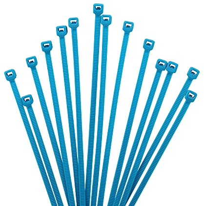 XINGO 1000 PCS Blue Cable Ties, 100mm x 2.5mm, 18lb Strength, Small Tie Wraps Self-Locking Nylon Zip Ties for Indoor and Outdoor Use