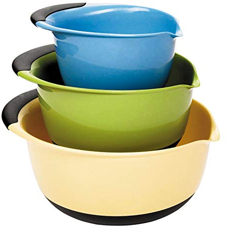 Shunfaji Terrina Plastica |insalatiera Plastica |scodella Multiuso Cucina Per Insalata,frutta,crema, Salsa Al Cioccolato,multicolore,3 Unità