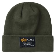 Alpha Industries Unisex Crew Beanie Beret Hat