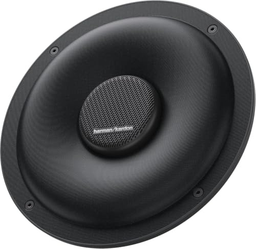 Harman Kardon Flow 80 Subwoofer Auto - 8 Zoll Lautsprecher Boxen Passiv | Reserverad Subwoofer Alternative für BMW & Audi, 375W Lautsprecher Boxen für Bass, Neodym-Magnet & 2 Zoll Schwingspule