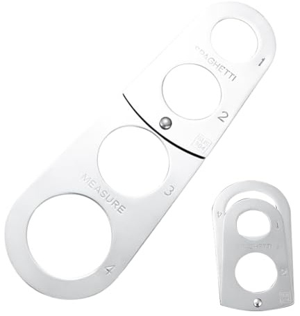 Spaghettimätare, spaghettipastamätare, vikbar pastamätare i rostfritt stål, portionskontroll gadget exakt mätning snabbpastamätningsverktyg