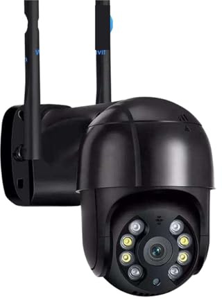Caméras pour la sécurité à Domicile, 8MP 4K caméra IP 5MP sans Fil caméra dôme de Vitesse Suivi Automatique caméra PTZ Maison Intelligente Moniteur de Surveillance extérieure(8MP Add 128G Card)