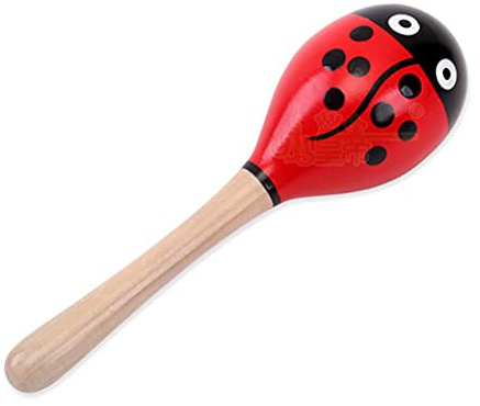 Wooden Rattles Egg Shaker Kids Musical Party Favor Kid Baby Shaker Sand Hammer Toy (Random Color Pattern) Baby Toys Dragon