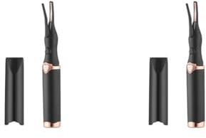 Juego de 2 rizadores de pestañas con calefacción y carga USB, herramientas de maquillaje para mujer, rizador natural