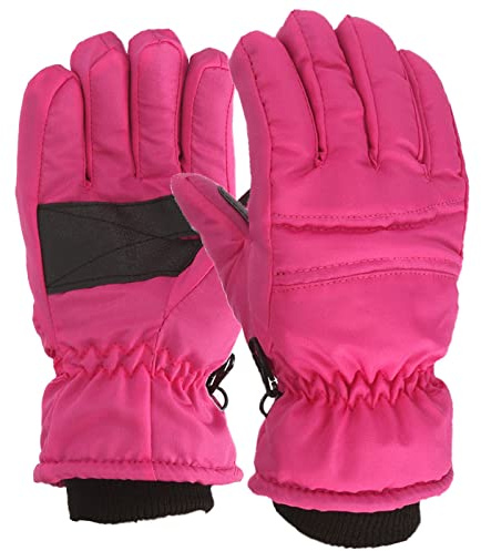 Generisch Winterhandschuhe für Kinder Jungen Mädchen Winddichte Skihandschuhe für 7-12 Jahre Warme Handschuhe Winterhandschuhe Kinderhandschuhe Skifahren Wandern Radfahren Winter