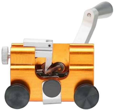 Afilador de motosierra, 2, 36 x 1, 38 x 0, 83 Afilador de cadena de motosierra de manivela portátil, hoja de sierra de cadena de aleación de aluminio, hoja de herramienta de sierra resistente