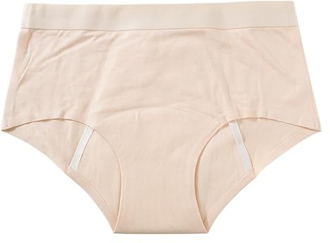 Tsophreniq Biancheria intima mestruale, mutandine a tenuta stagna flussi pesanti a vita alta periodo di cotone post-parto slip mestruale a prova di perdite, Colore, L