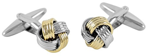 LINDENMANN Manschettenknöpfe, Knoten, Bicolor, im Geschenketui, 2905