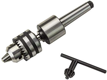 DEMA Mitlaufendes Bohrfutter MK2 0,5-10 mm – inkl. Bohrfutterschlüssel, Kegeldorn, Box – Spannfutter, Adapter, Zahnkranzbohrfutter – robust, langlebig, präzise – für Bohrmaschine, Werkstatt