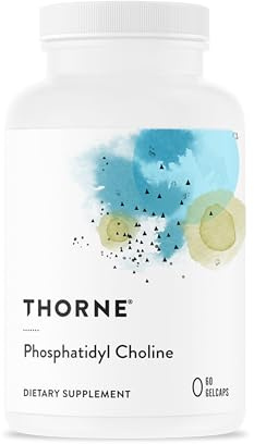 THORNE - Phosphatidyl Choline - Phospholipid Complex for Liver Support, Cholesterol Metabolism & Healthy Bile* - Third-Party Certified - Gluten & Dairy-Free - 60 Softgels