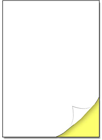 25 Blatt - Sticker Papier zum Bedrucken A4, Etiketten Selbstklebend Bedruckbar Aufkleber - 297 x 210mm