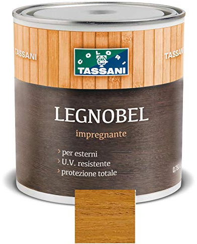 Legnobel Impregnante a Solvente Vernice per Legno Tassani 1 Lt - Varie Colorazioni (Pino)