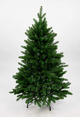 Nordmanntanne 120cm LS künstlicher Weihnachtsbaum Tannenbaum Kunststanne Kunststoff Spritzguss mit Metallständer Nordmann Seidenblumen Roß