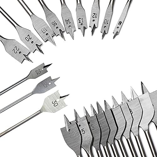 6-50Mm Flat Drill High-Carbon Steel Wood Flat Drill Set Woodworking Spade Drill Bits Durable Woodworking Tool Sets-28Mm/35mm