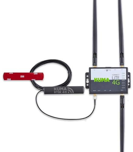 KUMA CONNECT STiK 4G LTE Router with SIM Slot | 150Mbps Portable WiFi Hotspot & High Gain Indoor Antenna | Unlocked Mobile Broadband for Car, Taxi, Uber & Home | 12v/240v Power Kit