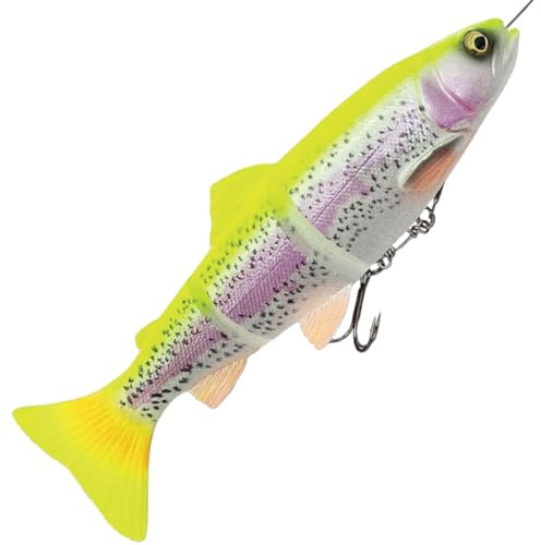 Savage Gear 4D Line Thru Trout - Gummifisch, Lemon Trout, 25cm / 193g, moderat sinkend, 1 Stück