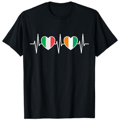 Italia E Costa D'Avorio Bandiera Bandiere Maglietta