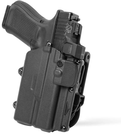 Alien Gear Rapid Force Level 2 Holster – Glock 19/19X/19 MOS/23 (Gen 1–4)/44/45/45 MOS – Right Hand – Compact Light – Locking Belt Slide – Optic Compatible – Made in USA