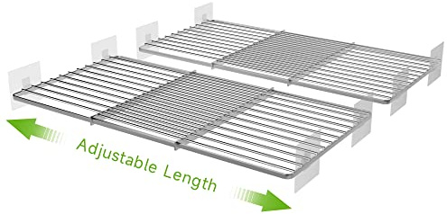 SOFRON Expandable Closet Shelves Organizer, Adjustable Rack, Small, 2 Pack