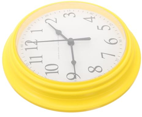 iplusmile Runde Stille Wanduhr Batteriebetrieben Ohne Tickgeräusche 9.06 Zoll Für Wohnzimmer Schlafzimmer Büro Moderne Dekoration