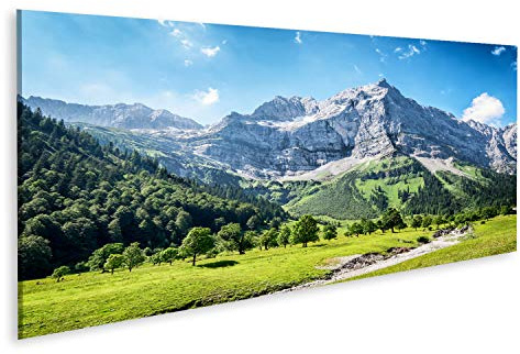 islandburner Prime Bild auf Leinwand Karwendel Berge in Österreich Alpen Tirol Wandbild Leinwandbild Poster