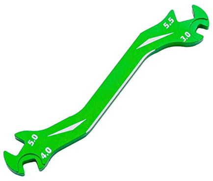 HUIOP Remote Control Car Model Tool Nut Spanner Multi Turnbuckle Wrench 3mm 4mm 5mm 5.5mm Remote Control Replacement Parts Wrench Spanner(Green),Remote Control Replacement Parts