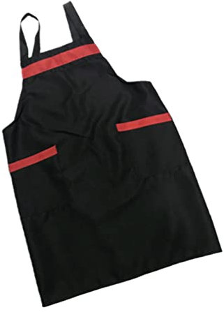 MAGICLULU Waterproof Greaseproof Apron Adjustable Bib Apron Acid-resistant Alkali-resistant Heavy Duty Sleeveless Work Clothes Pocket for Kitchen Restaurant Cleaning Carpentry