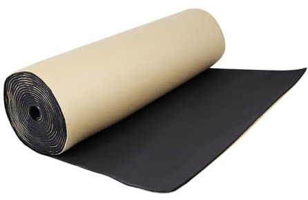 A ABSOPRO Tapis d'insonorisation pour Voiture, Isolation phonique, épaisseur de 8mm (315 mil), 6,46 Pieds carrés (40x24 Pouces), Mousse cellulaire Auto-adhésive.