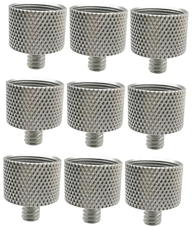 Toyvian 9stücke Mikrofon Schraubadapter Weiblich Männlich Langlebig Und Robust Für Mikrofonständer Und Klemmen Einfache Handhabung Mit Rutschfester Oberfläche