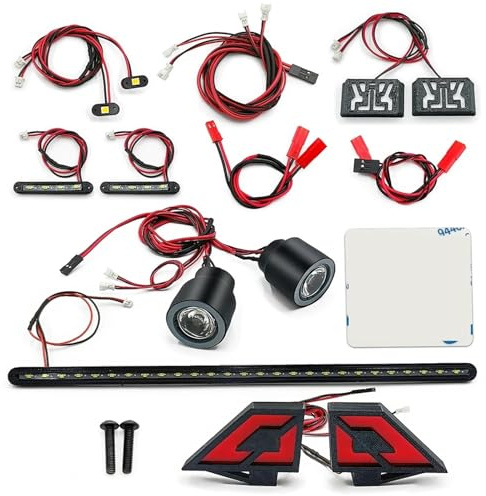 MGHGFYTAS RC Crawler Lichtleiste Kompatibel Mit Felony 6S, Für BLX, Für Street, Für Bash, Für All-Road 1/7, Für Muscle-Car, RC Crawler Car, Frontscheinwerfer, Rücklicht, Seitenlicht