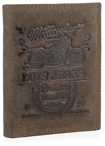 Cartera de Piel para hombre - Cartera hombre Piel con Monedero Interior y T