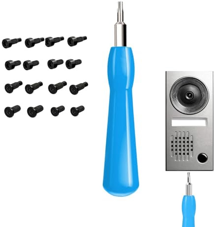 T6/T15 Torx Sicherheitsbits Schraubendreher-Ersatzset für Ring Türklingel Klingeln - Inkl 16 Sicherheitsschrauben,Safety Screwdriver for Repair SNES, NES, N64, GameBoy, Magnetic Screwdriver