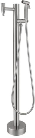 LYUCAYHQ Moderna Fontana da Giardino per Esterni Semplice, Colonna D'acqua Stagnante in Acciaio Inossidabile 304, per Irrigazione del Giardino, Irrigazione, Lavaggio Auto(Silver,60cm/24in)
