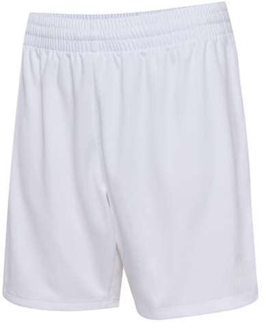 hummel HmlESSENTIAL Pantalones Cortos para niños, Blanco/Blanco, 140