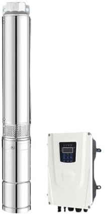 HEXEH Pompa sommergibile ad Inverter Ibrido Alimentato ad energia Solare AC/DC 110V 220V Funzione di plastica Portata Acqua Ora for l'agricoltura(220V 5-310)